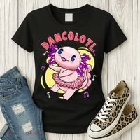 Dancolotl Kawaii Axolotl Dancing Axolotl Lover Ballet Dancer Women's T-Shirt thumb 3