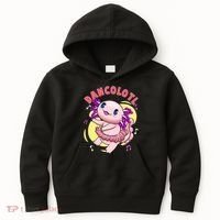 Dancolotl Kawaii Axolotl Dancing Axolotl Lover Ballet Dancer Kids Hoodie thumb 0