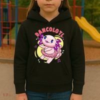 Dancolotl Kawaii Axolotl Dancing Axolotl Lover Ballet Dancer Kids Hoodie thumb 3