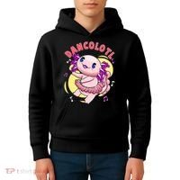 Dancolotl Kawaii Axolotl Dancing Axolotl Lover Ballet Dancer Kids Hoodie thumb 4