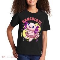 Dancolotl Kawaii Axolotl Dancing Axolotl Lover Ballet Dancer Kids T-Shirt thumb 2