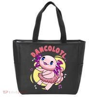 Dancolotl Kawaii Axolotl Dancing Axolotl Lover Ballet Dancer Tote Bag thumb 0