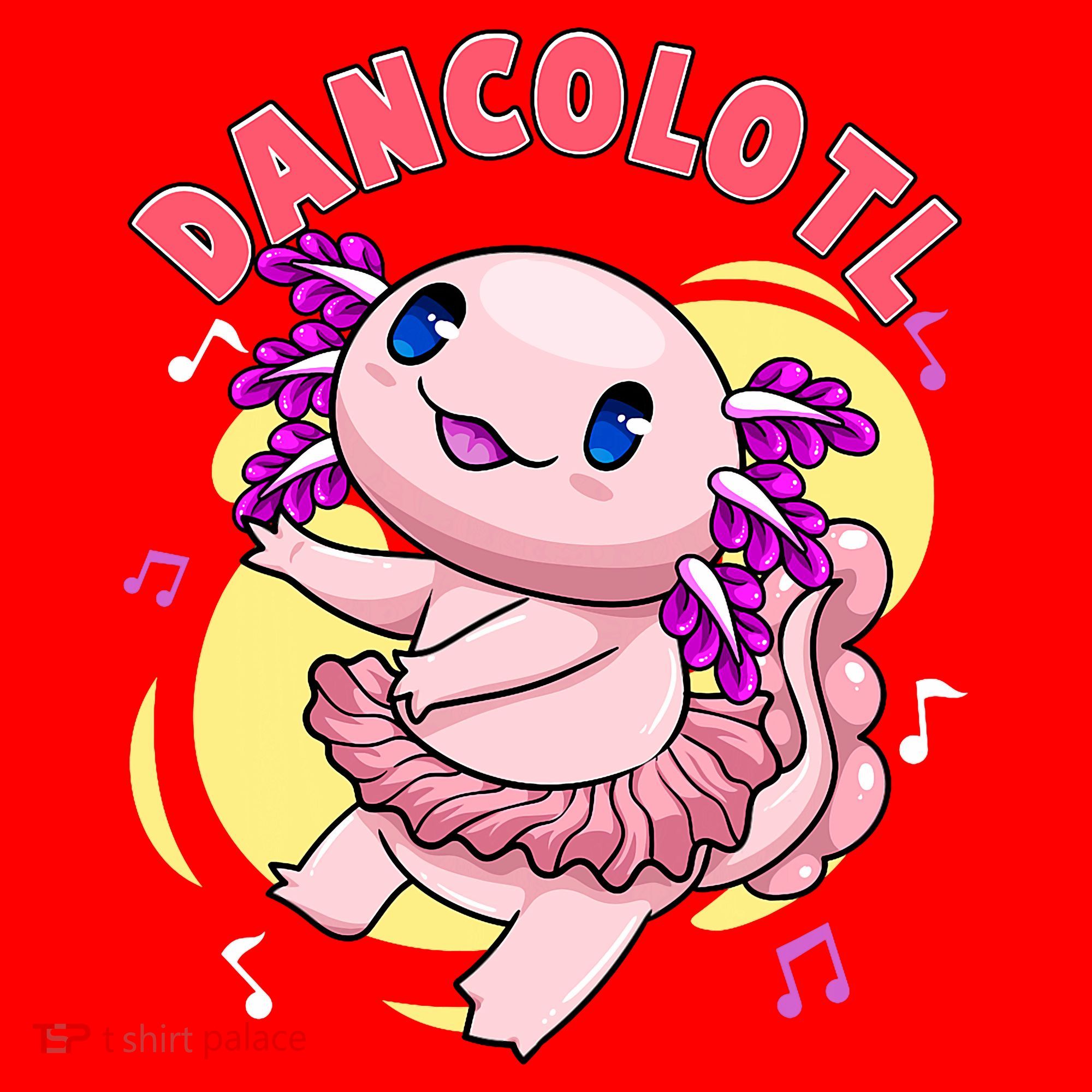 Dancolotl Kawaii Axolotl Dancing Axolotl Lover Ballet Dancer Santa Hat