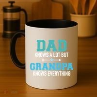 Dad Knows A Lot But Grandpa Knows Everything Gift Coffee Mug thumb 4