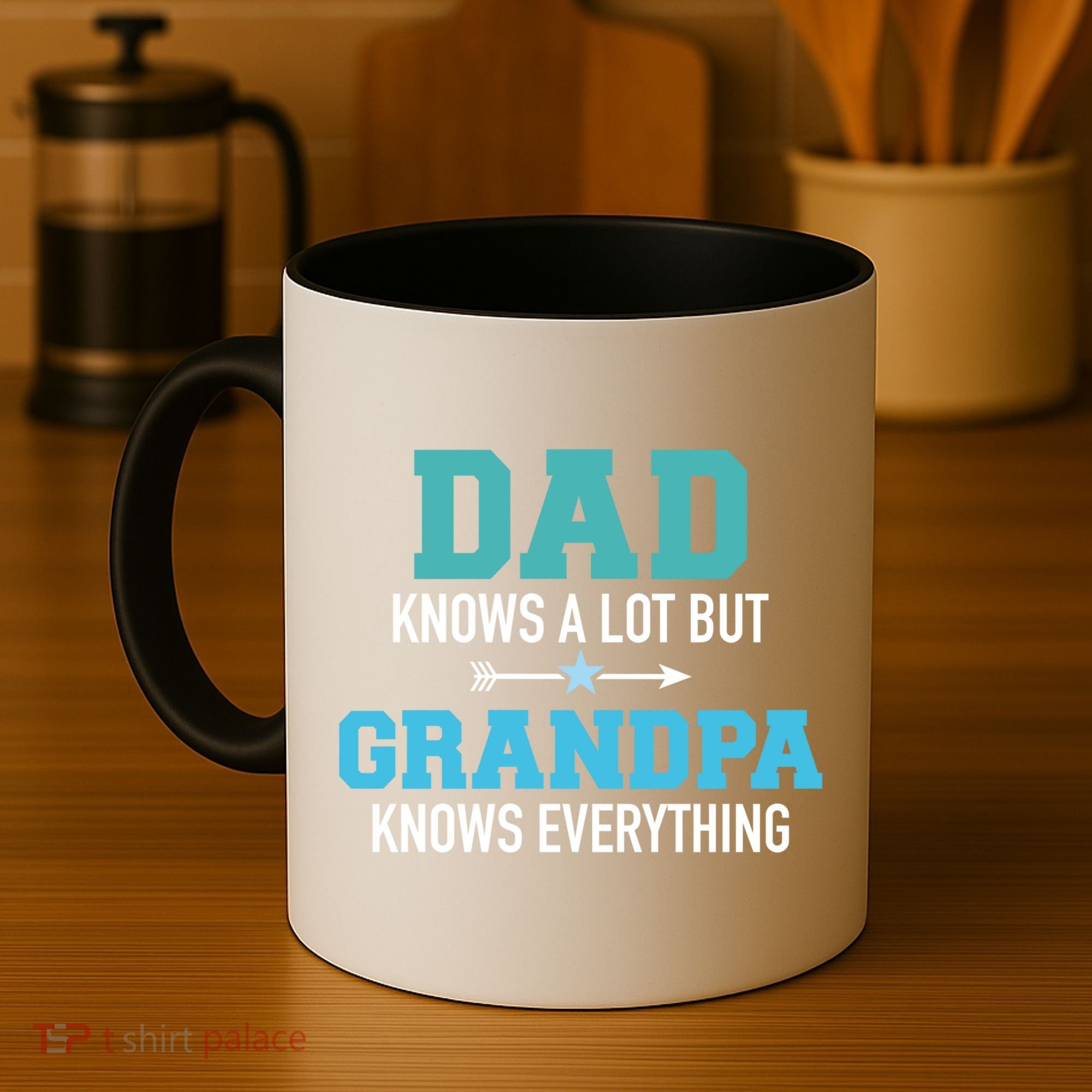 Dad Knows A Lot But Grandpa Knows Everything Gift Coffee Mug