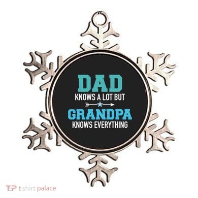 Dad Knows A Lot But Grandpa Knows Everything Gift Ornament
