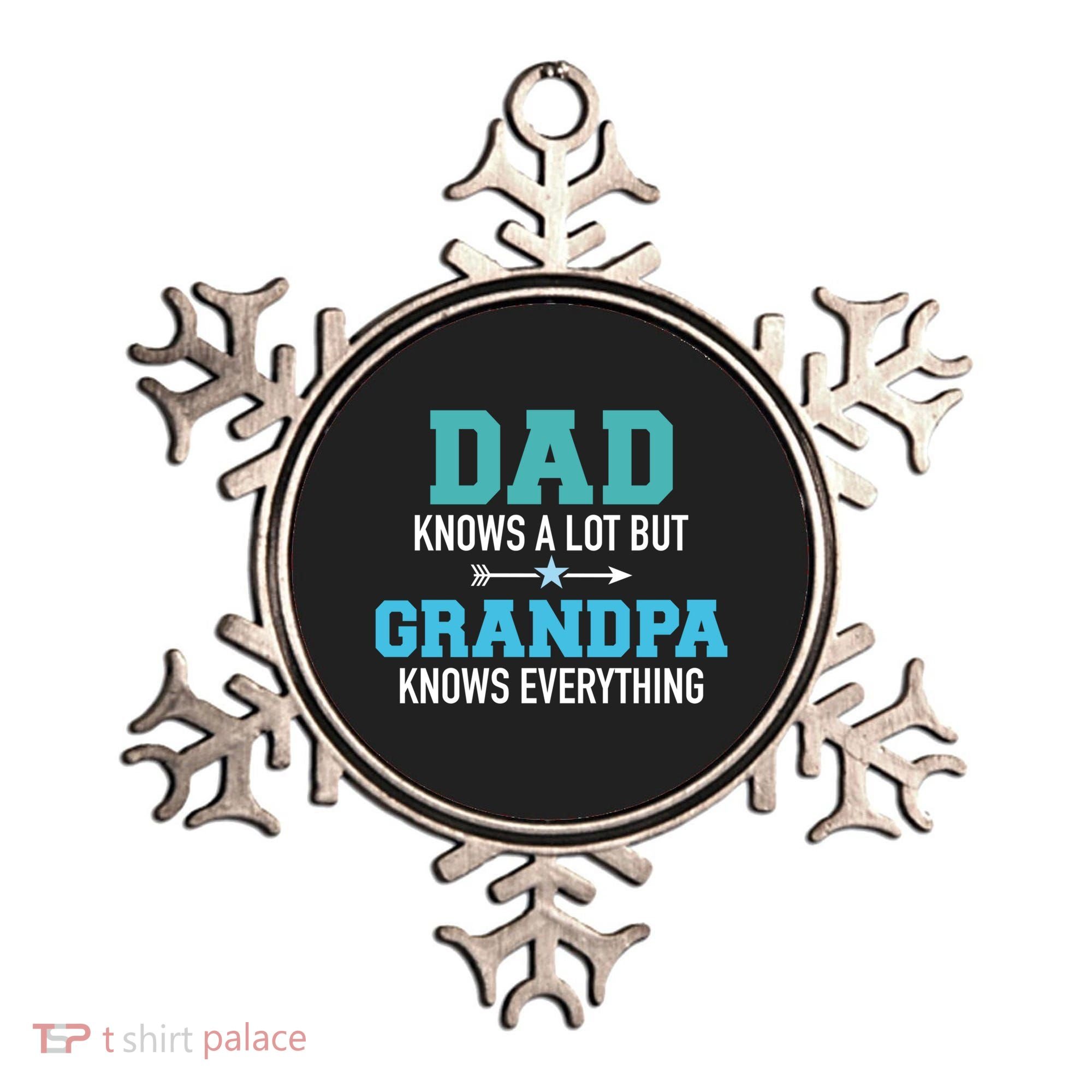 Dad Knows A Lot But Grandpa Knows Everything Gift Ornament