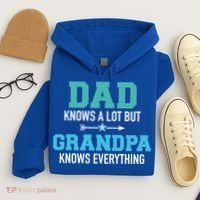 Dad Knows A Lot But Grandpa Knows Everything Gift Hoodie thumb 4