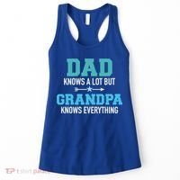 Dad Knows A Lot But Grandpa Knows Everything Gift Women's Tank Top thumb 0