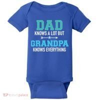 Dad Knows A Lot But Grandpa Knows Everything Gift Baby Bodysuit thumb 0