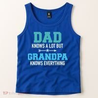 Dad Knows A Lot But Grandpa Knows Everything Gift Tank Top thumb 2