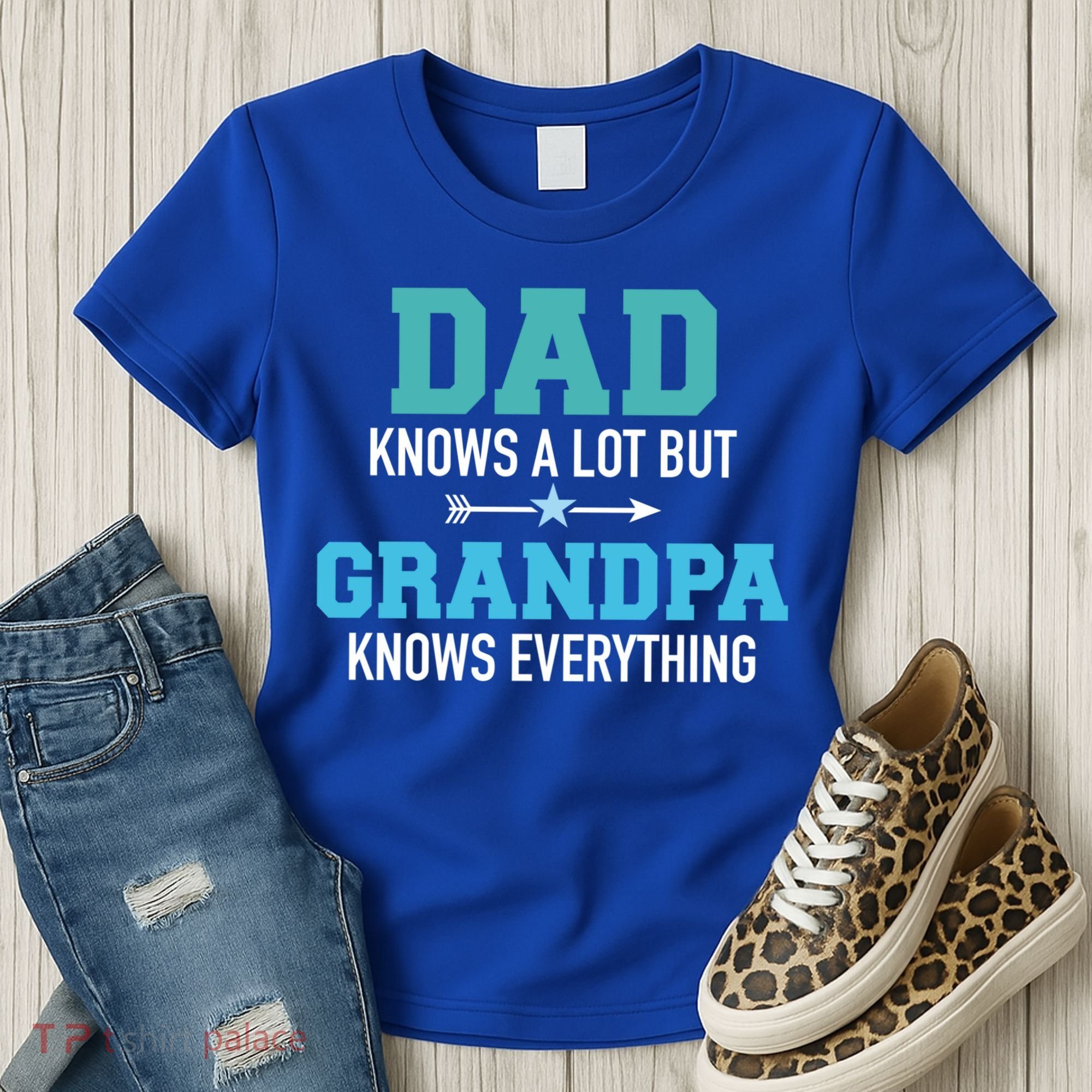 Dad Knows A Lot But Grandpa Knows Everything Gift Women's T-Shirt