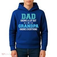 Dad Knows A Lot But Grandpa Knows Everything Gift Kids Hoodie thumb 4