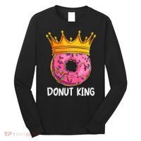 Donut King Doughnut Funny Donut Crown Sweet Baker Long Sleeve Shirt thumb 0