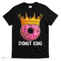 Donut King Doughnut Funny Donut Crown Sweet Baker T-Shirt thumb 0