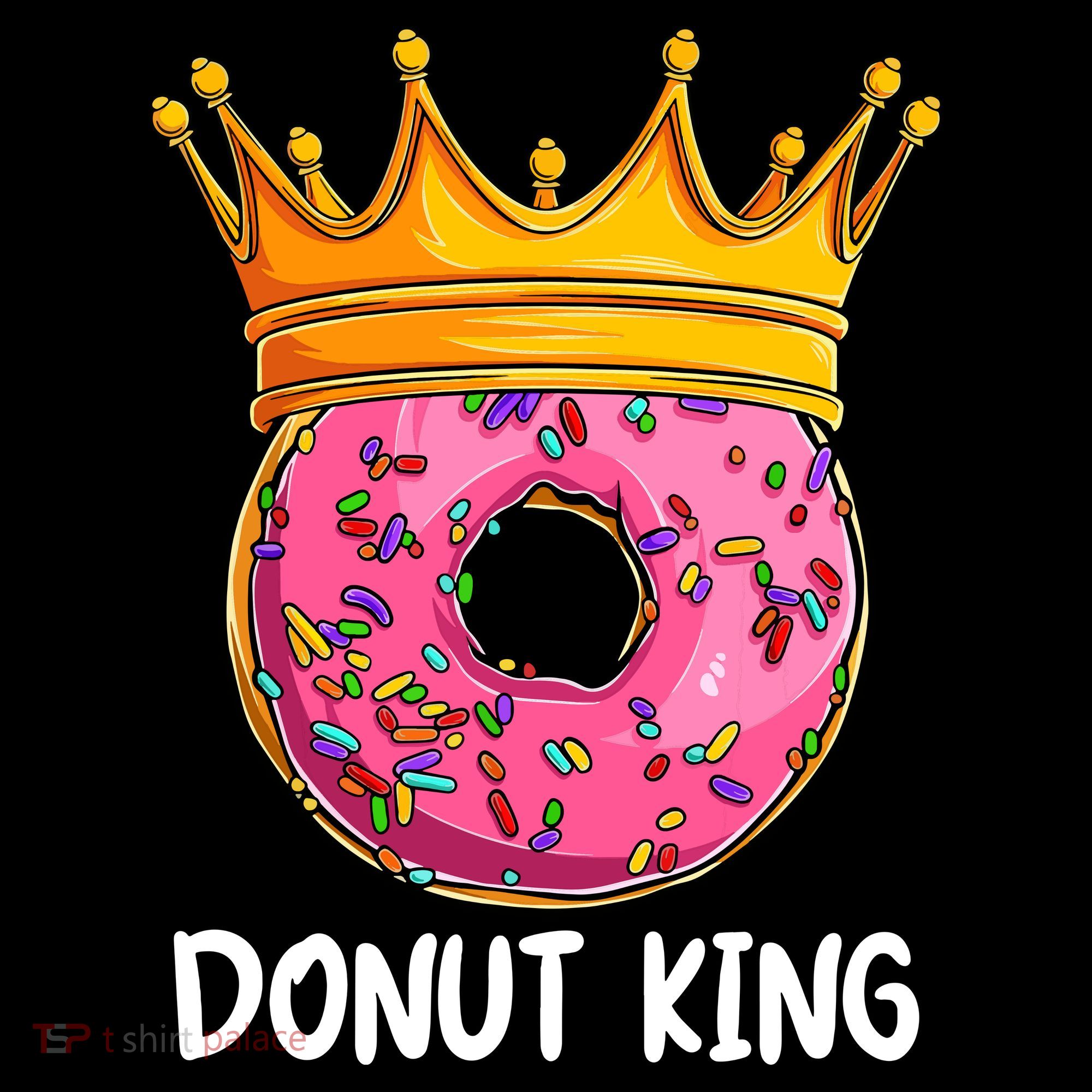 Donut King Doughnut Funny Donut Crown Sweet Baker Women's Hoodie