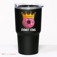Donut King Doughnut Funny Donut Crown Sweet Baker Tumbler thumb 0