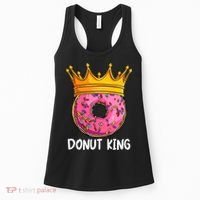 Donut King Doughnut Funny Donut Crown Sweet Baker Women's Tank Top thumb 0
