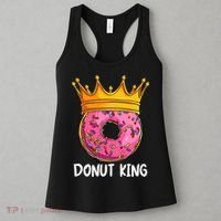Donut King Doughnut Funny Donut Crown Sweet Baker Women's Tank Top thumb 3
