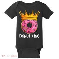 Donut King Doughnut Funny Donut Crown Sweet Baker Baby Bodysuit thumb 0