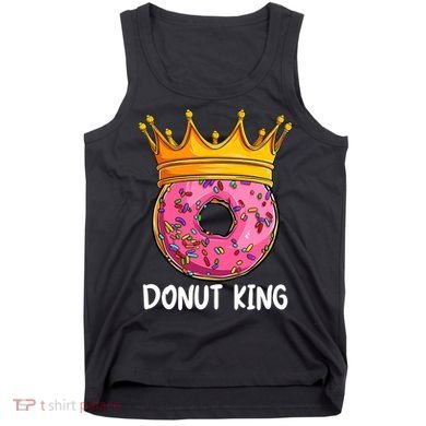 Donut King Doughnut Funny Donut Crown Sweet Baker Tank Top