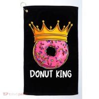 Donut King Doughnut Funny Donut Crown Sweet Baker Golf Towel thumb 0