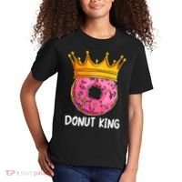 Donut King Doughnut Funny Donut Crown Sweet Baker Kids T-Shirt thumb 2