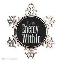 Democrat Kamala Harris Enemy Within Antitrump Left Wing Ornament thumb 0