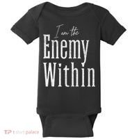 Democrat Kamala Harris Enemy Within Antitrump Left Wing Baby Bodysuit thumb 0