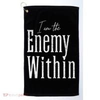 Democrat Kamala Harris Enemy Within Antitrump Left Wing Golf Towel thumb 0