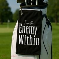 Democrat Kamala Harris Enemy Within Antitrump Left Wing Golf Towel thumb 2