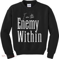 Democrat Kamala Harris Enemy Within Antitrump Left Wing Kids Sweatshirt thumb 0