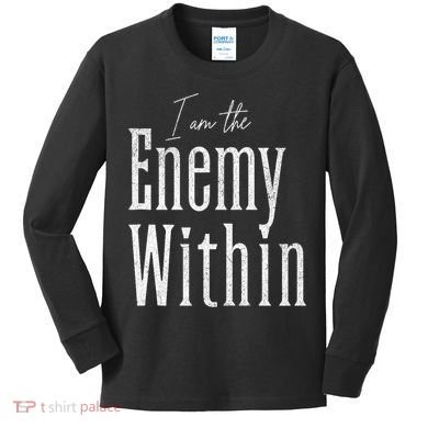 Democrat Kamala Harris Enemy Within Antitrump Left Wing Kids Long Sleeve Shirt