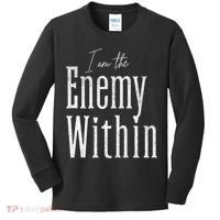 Democrat Kamala Harris Enemy Within Antitrump Left Wing Kids Long Sleeve Shirt thumb 0