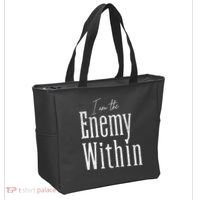 Democrat Kamala Harris Enemy Within Antitrump Left Wing Tote Bag thumb 2