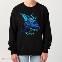 Dive Kona Hawaii Tribal Stingray Polynesian Tattoo Women's Sweatshirt thumb 0