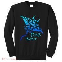 Dive Kona Hawaii Tribal Stingray Polynesian Tattoo Sweatshirt thumb 0
