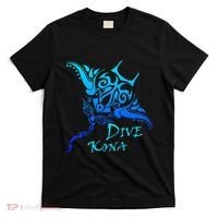 Dive Kona Hawaii Tribal Stingray Polynesian Tattoo T-Shirt thumb 0