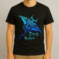 Dive Kona Hawaii Tribal Stingray Polynesian Tattoo T-Shirt thumb 3