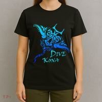 Dive Kona Hawaii Tribal Stingray Polynesian Tattoo T-Shirt thumb 4