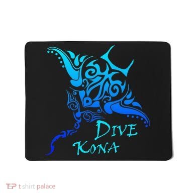 Dive Kona Hawaii Tribal Stingray Polynesian Tattoo Mousepad