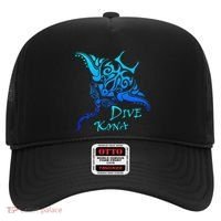 Dive Kona Hawaii Tribal Stingray Polynesian Tattoo Hat thumb 0