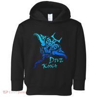 Dive Kona Hawaii Tribal Stingray Polynesian Tattoo Toddler Hoodie thumb 0