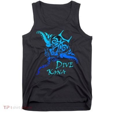 Dive Kona Hawaii Tribal Stingray Polynesian Tattoo Tank Top