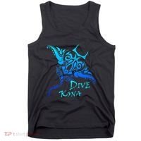 Dive Kona Hawaii Tribal Stingray Polynesian Tattoo Tank Top thumb 0