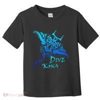 Dive Kona Hawaii Tribal Stingray Polynesian Tattoo Toddler T-Shirt thumb 0