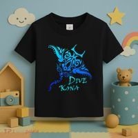 Dive Kona Hawaii Tribal Stingray Polynesian Tattoo Toddler T-Shirt thumb 3
