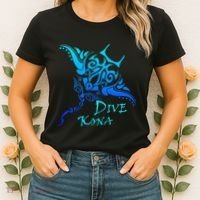 Dive Kona Hawaii Tribal Stingray Polynesian Tattoo Women's T-Shirt thumb 2