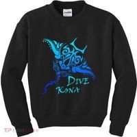 Dive Kona Hawaii Tribal Stingray Polynesian Tattoo Kids Sweatshirt thumb 0