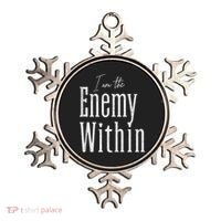 Democrat Kamala Harris Enemy Within Antitrump Left Wing Ornament thumb 0